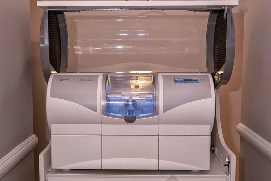 CEREC one visit crowns at the practice.
